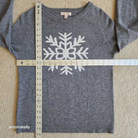 Philosophy 100% Cashmere Snowflake Sweater Small - Picture 4 of 8